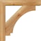 Ekena Millwork Imperial Block Rough Sawn Bracket w/ Offset Brace, Western Red Cedar, 4"W x 16"D x 16"H BKT0402X16X16IMP05RWR - alternate 4